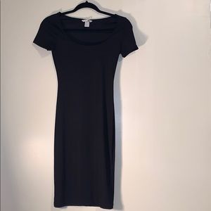 Black fitted dress